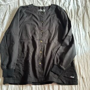 Black xl greys anatomy scrub jacket
